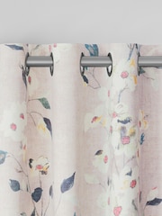 Pink Floral Print with Pops Made to Measure Curtains - Image 7 of 9