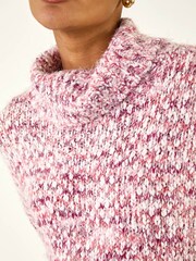 Roman Pink Speckled Soft Fluffy Knit Jumper - Image 5 of 5