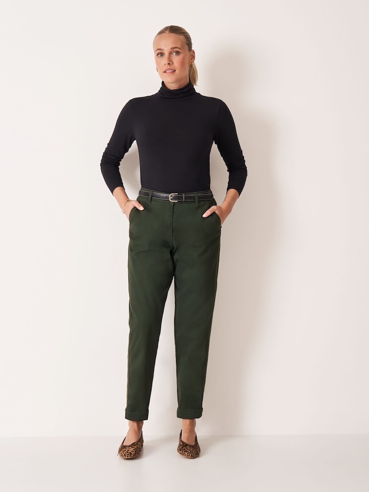 Crew Clothing Green Relaxed Trim Chinos - Image 1 of 5