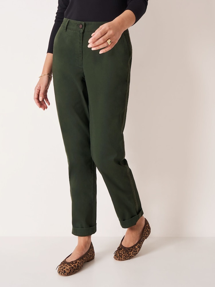 Crew Clothing Green Relaxed Trim Chinos - Image 2 of 5