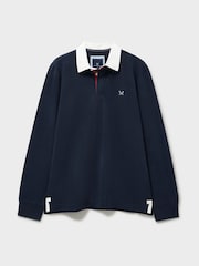 Crew Clothing Blue World Cup Patch Rugby Shirt - Image 6 of 6