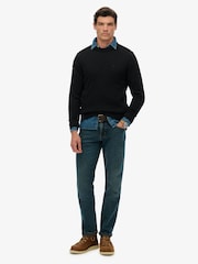 Superdry Black Preppy Cotton Jumper - Image 2 of 5