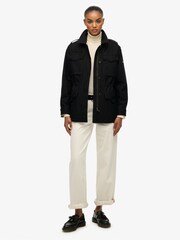 Superdry Black Embellished Field Jacket - Image 3 of 7