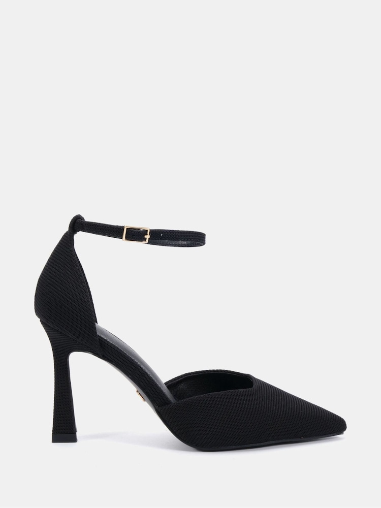 Novo Black Infatuate High Point Ankle Strap Courts - Image 2 of 6 Novo Black Infatuate High Point Ankle Strap Courts - Image 2 of 6