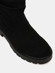 Novo Black Galaxy Chunky Rusched Ankle Boots - Image 6 of 6