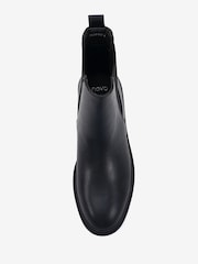Novo Black Wide Fit Dottie Flat Chelsea Ankle Boots - Image 6 of 6