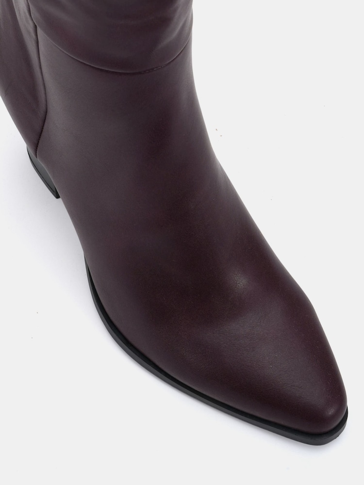 Novo Red Gili Block Heel Western Knee Boots - Image 5 of 5 Novo Red Gili Block Heel Western Knee Boots - Image 5 of 5