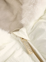 Baker by Ted Baker Shower Resistant Embroidered Peplum Padded Snowsuit - Image 3 of 5