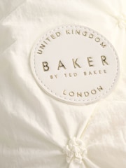 Baker by Ted Baker Shower Resistant Embroidered Peplum Padded Snowsuit - Image 4 of 5
