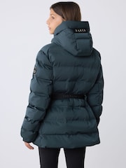 Baker by Ted Baker Navy Baker by Ted Baker Shower Resistant Midweight Belted Padded Coat - Image 2 of 18