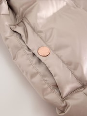 Baker by Ted Baker Pink Baker by Ted Baker Shower Resistant Midweight Belted Padded Coat - Image 13 of 18