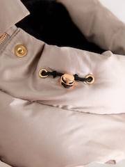 Baker by Ted Baker Pink Baker by Ted Baker Shower Resistant Midweight Belted Padded Coat - Image 15 of 18
