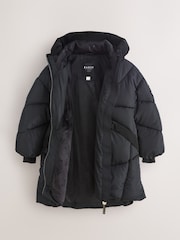 Manteau long Noir rembourré et Résistant à la douche Baker by Ted Baker - Image 10 de 15