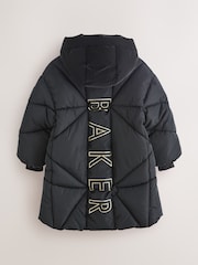 Manteau long Noir rembourré et Résistant à la douche Baker by Ted Baker - Image 11 de 15