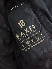 Manteau long Noir rembourré et Résistant à la douche Baker by Ted Baker - Image 12 de 15
