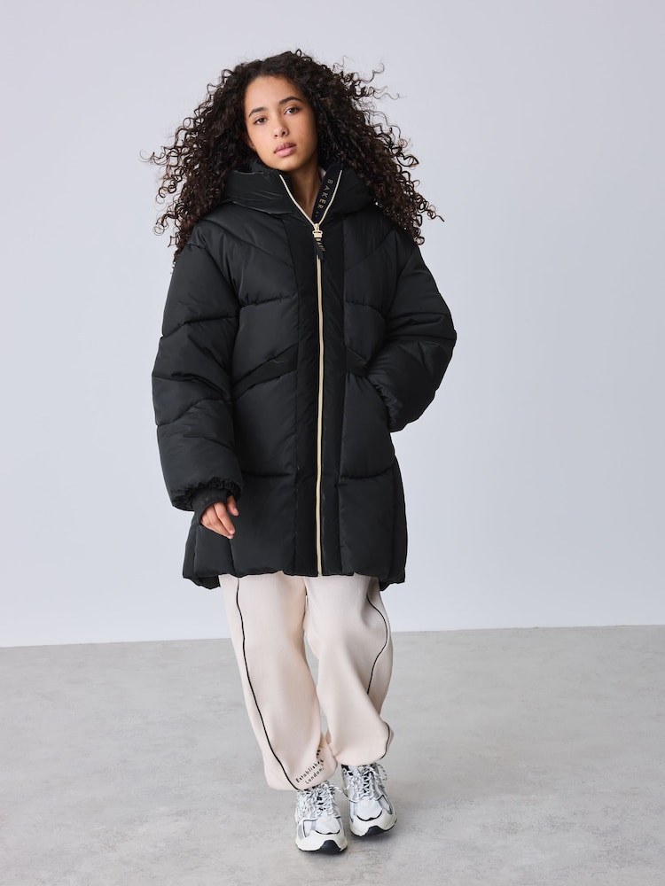 Manteau long Noir rembourré et Résistant à la douche Baker by Ted Baker - Image 2 de 15 Manteau long Noir rembourré et Résistant à la douche Baker by Ted Baker - Image 2 de 15