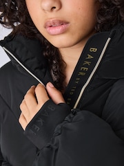 Manteau long Noir rembourré et Résistant à la douche Baker by Ted Baker - Image 6 de 15