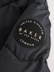 Manteau long Noir rembourré et Résistant à la douche Baker by Ted Baker - Image 8 de 15