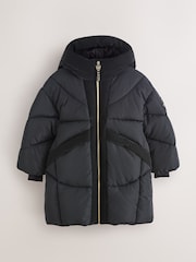 Manteau long Noir rembourré et Résistant à la douche Baker by Ted Baker - Image 9 de 15