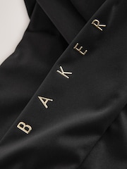 Baker by Ted Baker Shower Resistant Short Seamed Black Panel Coat - Image 14 of 19