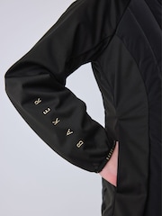 Baker by Ted Baker Shower Resistant Short Seamed Black Panel Coat - Image 6 of 19