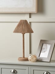 Pacific Natural Leif Jute Rope Table Lamp - Image 1 of 6