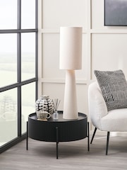 Pacific White Mirissa Slubby Handloom Fabric Table Lamp - Image 1 of 6