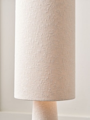 Pacific White Mirissa Slubby Handloom Fabric Table Lamp - Image 4 of 6