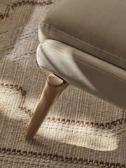 Soft Velvet Camel Farndon N. Premium Wooden Stool - Image 2 of 7