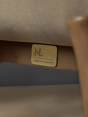 Soft Velvet Camel Farndon N. Premium Wooden Stool - Image 3 of 7