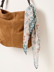 FatFace Ivory Spice Trail Square Scarf - Image 6 of 6