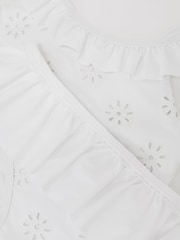Reiss White Maxine Broderie Peplum Bikini Set - Image 3 of 3