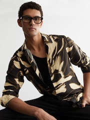 Reiss Paloma フローラルプリント長袖シャツレギュラーフィット - 画像 1 / 5