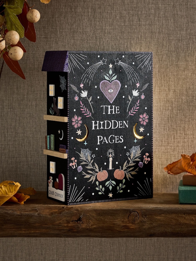 Black Light Up Autumn Halloween Book Shelf Decoration - Image 1 of 4 Black Light Up Autumn Halloween Book Shelf Decoration - Image 1 of 4