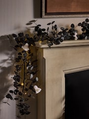 Black Light Up Halloween Cute Ghost Garland - Image 1 of 2