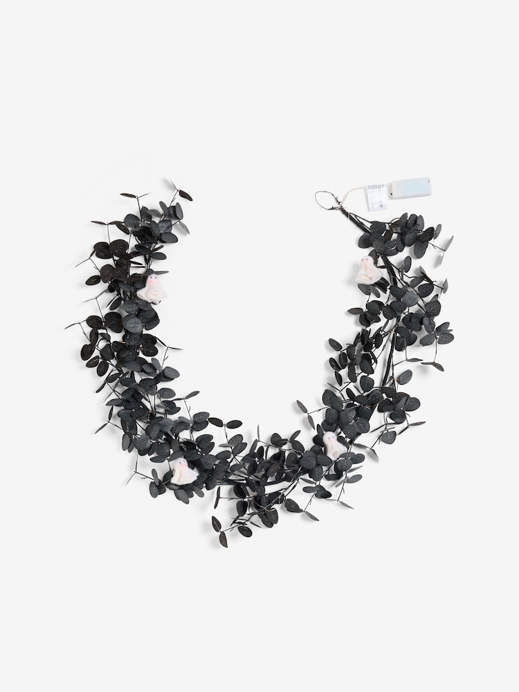 Black Light Up Halloween Cute Ghost Garland - Image 2 of 2 Black Light Up Halloween Cute Ghost Garland - Image 2 of 2