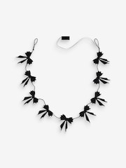 Black Light Up Bat Bow Halloween Garland - Image 4 of 4