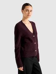 Forever New Purple Cassidy Knitted Cardigan - Image 3 of 6