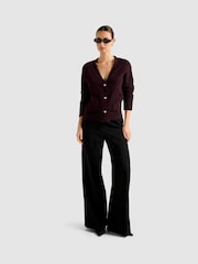 Forever New Purple Cassidy Knitted Cardigan - Image 5 of 6