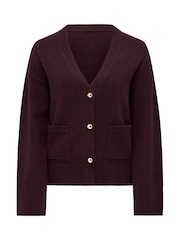 Forever New Purple Cassidy Knitted Cardigan - Image 6 of 6