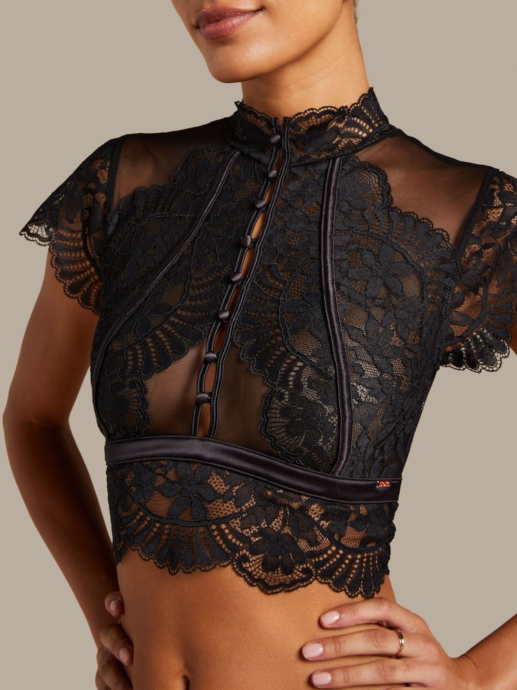 Hunkemoller Amelia Black Bralette - Image 2 of 5 Hunkemoller Amelia Black Bralette - Image 2 of 5