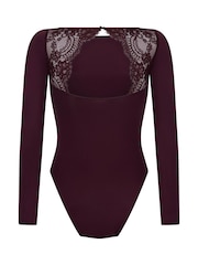 Vijoličen bodi Hunkemoller Becky - Slika 5 iz 5