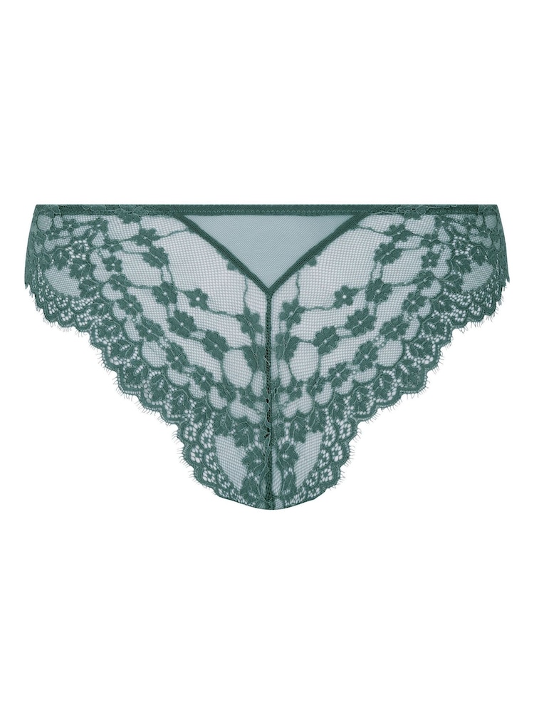 Hunkemoller Green Daisy Brazilian Knickers - Image 5 of 5 Hunkemoller Green Daisy Brazilian Knickers - Image 5 of 5