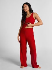 Hunkemoller Red Brushed Jersey Trousers - Image 1 of 5