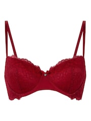 Hunkemoller Red Marine Padded Underwired Bra - Imagen 4 de 5