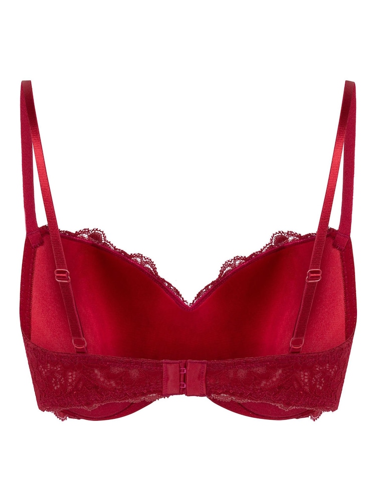 Hunkemoller Red Marine Padded Underwired Bra - Imagen 5 de 5
