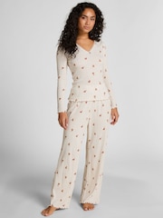 Hunkemoller Pointelle White Pyjamas Set - Image 2 of 3