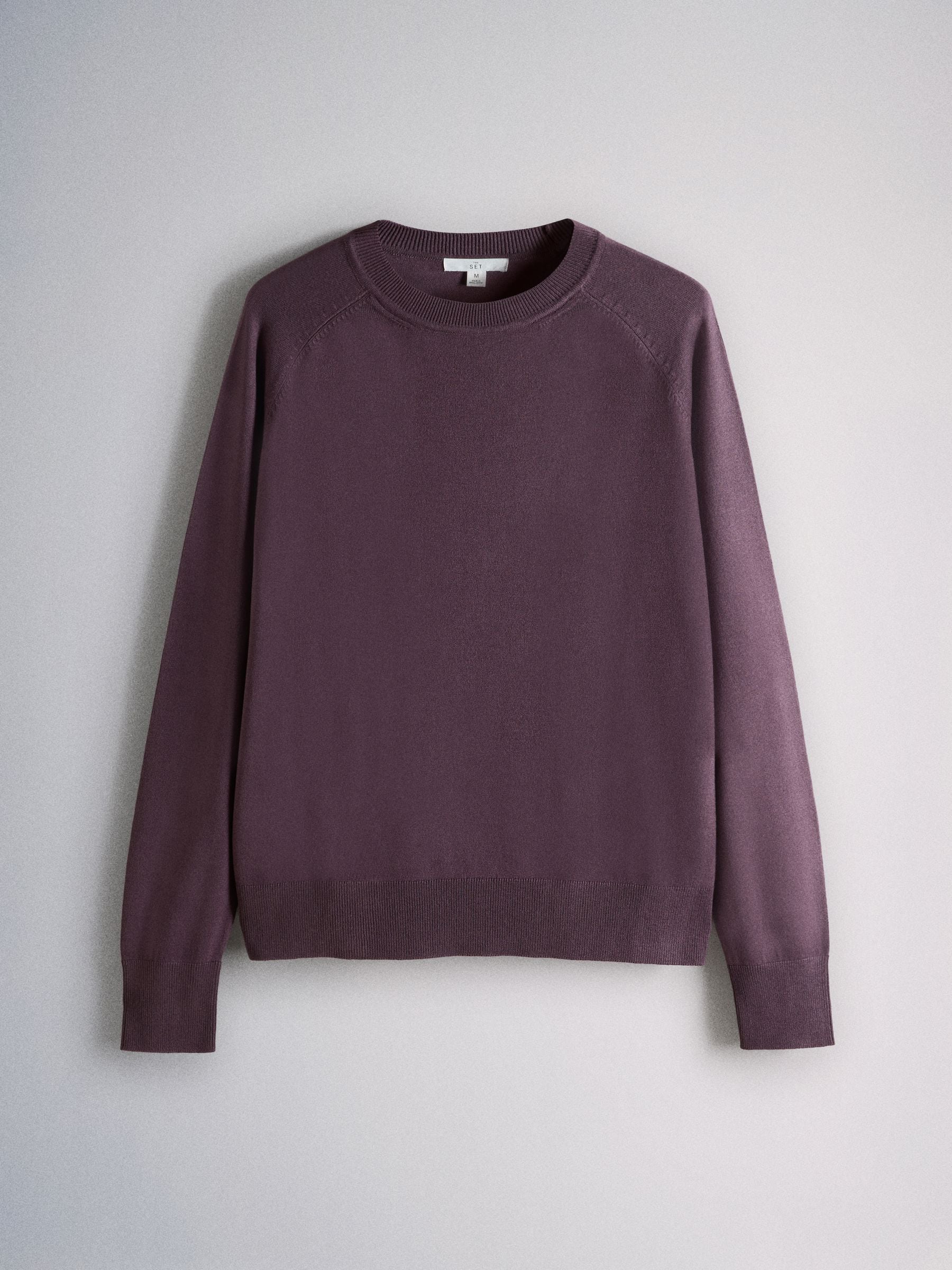 Buy The Set 4 Pack Fine Knitted Crew Neck Jumpers Dark Navy/Plum