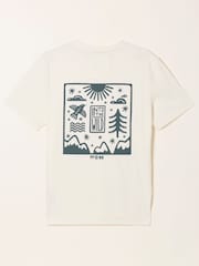 FatFace White Into The Wild Graphic Tshirt - Image 2 of 2