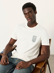 FatFace White Into The Wild Graphic Tshirt - Image 4 of 7